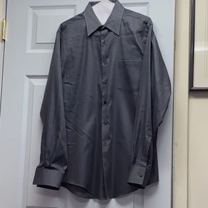 Van Heusen men’s fitted pique long sleeve shirt